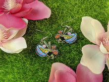 Load image into Gallery viewer, Ramen Bowl Earrings- Acrylic Dangle Earrings