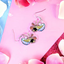Load image into Gallery viewer, Ramen Bowl Earrings- Acrylic Dangle Earrings