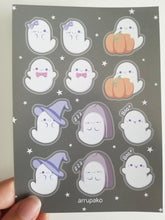 Load image into Gallery viewer, Cute Ghosts Sticker Sheet