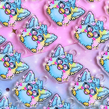 Load image into Gallery viewer, Pastel Rainbow Furby Earrings- Acrylic Dangle Earrings