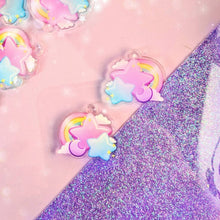 Load image into Gallery viewer, Uchuu Kei- Rainbow Star Earrings- Acrylic Dangle Earrings