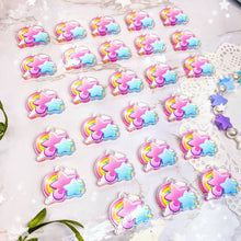 Load image into Gallery viewer, Uchuu Kei- Rainbow Star Earrings- Acrylic Dangle Earrings