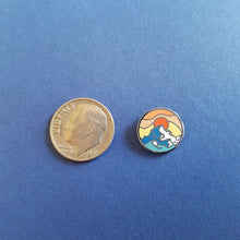 Load image into Gallery viewer, Mountain sunrise mini pin