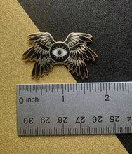 Load image into Gallery viewer, Do Not Be Afraid Ophanim Seraphim Enamel Pin Religious Imagery Hard Enamel Pin biblically accurate angels1.75"