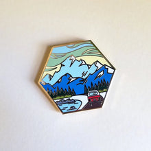 Load image into Gallery viewer, Roadtrip Peaks enamel pin