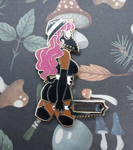 Load image into Gallery viewer, Sexy Plague Doctor Glitter Enamel Pins: 6 Color Options!