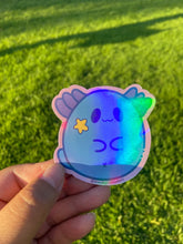 Load image into Gallery viewer, Chubby Axolotl Sticker - Holographic Vinyl Sticker