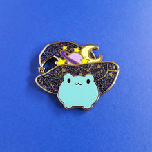 Load image into Gallery viewer, Galaxy Froggy Witch Enamel Pin