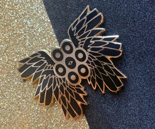 Load image into Gallery viewer, Be Not Afraid of Seraphim: 2" Biblically Accurate Angel Multi-ocular Seraphim Hard Enamel Pin, perfect for the pin collector