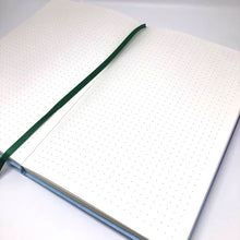 Load image into Gallery viewer, Mushroom Hardcover Journal, A5 leatherette bullet journal, kawaii planner, illustrated nature notebook, mushroom terrarium, cute mushroom