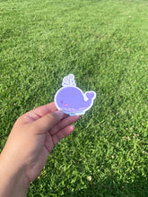 Load image into Gallery viewer, Cute Purple Whale Sticker - Pastel Vinyl Sticker