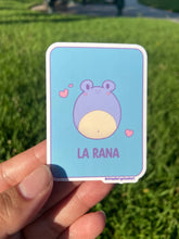 Load image into Gallery viewer, Cute La Rana Loteria Sticker - Pastel Frog Loteria Vinyl Sticker