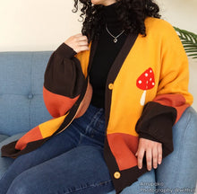Load image into Gallery viewer, Unisex Oversized Mushroom Cardigan