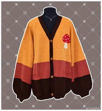 Load image into Gallery viewer, Unisex Oversized Mushroom Cardigan
