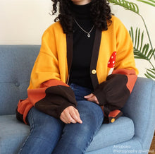 Load image into Gallery viewer, Unisex Oversized Mushroom Cardigan