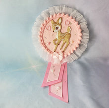 Load image into Gallery viewer, Dreamy Friends Pastel Animal Rosette Brooch Pin clip Fairy Kei Kawaii Decora Lolita Jfashion Yumekawaii Fancy