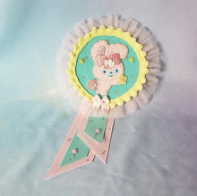 Load image into Gallery viewer, Dreamy Friends Pastel Animal Rosette Brooch Pin clip Fairy Kei Kawaii Decora Lolita Jfashion Yumekawaii Fancy