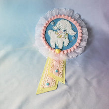 Load image into Gallery viewer, Dreamy Friends Pastel Animal Rosette Brooch Pin clip Fairy Kei Kawaii Decora Lolita Jfashion Yumekawaii Fancy