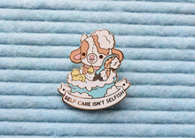 Load image into Gallery viewer, Self Care Isn't Selfish Cow Enamel Pin