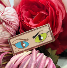 Load image into Gallery viewer, Kitty Princess Eyes Glow in the Dark Enamel Pin