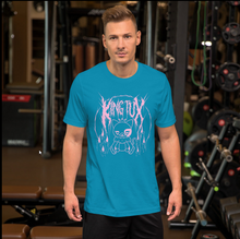 Load image into Gallery viewer, KING TUX METL TEE 🤘👑🐈⬛
