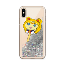 Load image into Gallery viewer, Moon Bubblegum Pop Liquid Glitter Phone Case