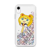 Load image into Gallery viewer, Moon Bubblegum Pop Liquid Glitter Phone Case