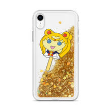 Load image into Gallery viewer, Moon Bubblegum Pop Liquid Glitter Phone Case