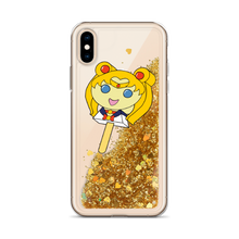 Load image into Gallery viewer, Moon Bubblegum Pop Liquid Glitter Phone Case