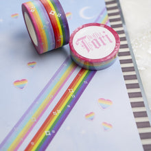 Load image into Gallery viewer, RAINBOW WASHI TAPE (2 Variants: Pastel and Regular)
