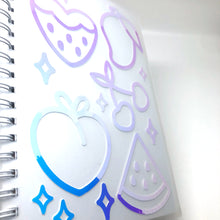 Load image into Gallery viewer, Holographic Fruity Reusable Sticker Book

