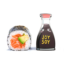 Load image into Gallery viewer, SUSHI & JOY SOY SOYA HARD ENAMEL PIN