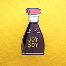 Load image into Gallery viewer, SUSHI & JOY SOY SOYA HARD ENAMEL PIN