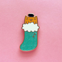 Load image into Gallery viewer, BAD KITTENS •  2 INCH GIANT GLITTER LAPEL PIN •