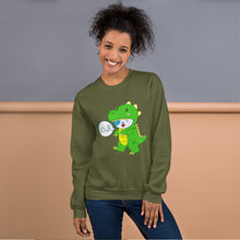 Load image into Gallery viewer, RAWR - BizBaz Dino - Unisex Sweatshirt