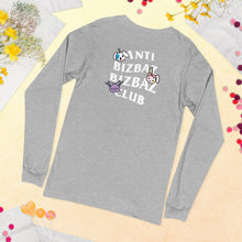 Load image into Gallery viewer, Anti BizBaz BizBaz Club Unisex Long Sleeve Tee - White Text
