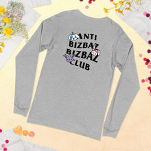 Load image into Gallery viewer, Anti BizBaz BizBaz Club Unisex Long Sleeve Tee - Black Text