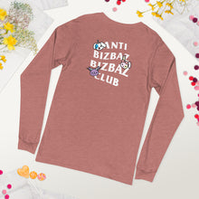 Load image into Gallery viewer, Anti BizBaz BizBaz Club Unisex Long Sleeve Tee - White Text