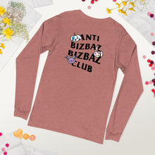 Load image into Gallery viewer, Anti BizBaz BizBaz Club Unisex Long Sleeve Tee - Black Text