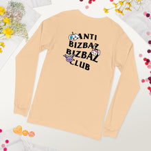 Load image into Gallery viewer, Anti BizBaz BizBaz Club Unisex Long Sleeve Tee - Black Text