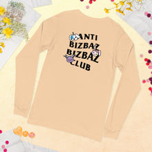 Load image into Gallery viewer, Anti BizBaz BizBaz Club Unisex Long Sleeve Tee - Black Text