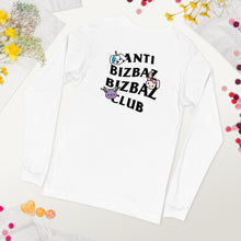 Load image into Gallery viewer, Anti BizBaz BizBaz Club Unisex Long Sleeve Tee - Black Text