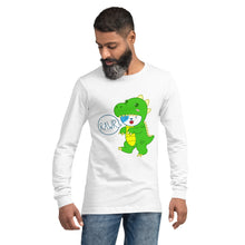 Load image into Gallery viewer, RAWR - BizBaz Dino - Unisex Long Sleeve Tee