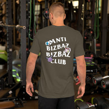 Load image into Gallery viewer, Anti BizBaz BizBaz Club Short-Sleeve Unisex T-Shirt - White Text