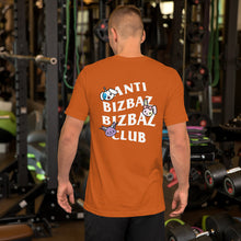 Load image into Gallery viewer, Anti BizBaz BizBaz Club Short-Sleeve Unisex T-Shirt - White Text
