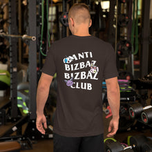 Load image into Gallery viewer, Anti BizBaz BizBaz Club Short-Sleeve Unisex T-Shirt - White Text
