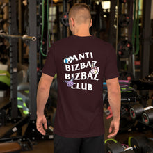 Load image into Gallery viewer, Anti BizBaz BizBaz Club Short-Sleeve Unisex T-Shirt - White Text