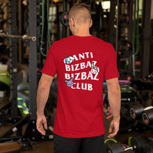 Load image into Gallery viewer, Anti BizBaz BizBaz Club Short-Sleeve Unisex T-Shirt - White Text