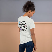 Load image into Gallery viewer, Anti BizBaz BizBaz Club Short-Sleeve Unisex T-Shirt - Black Text