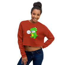 Load image into Gallery viewer, RAWR - BizBaz Dino - Crop Sweatshirt